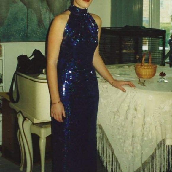 Adrianna Papell Dresses & Skirts - Adriana Papell royal blue sequences formal gown